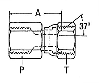 2242 Female Pipe to Female JIC Swivel